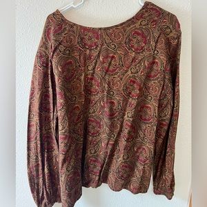 Vintage Paisley Blouse
